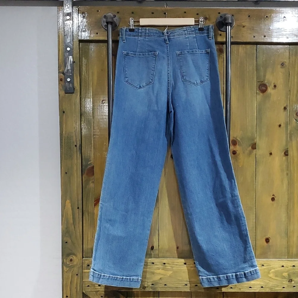 KanCan Light Blue Flare Jeans High Rise Button Fly - Picture 7 of 9
